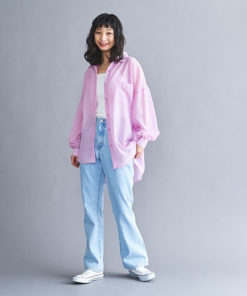 THE STANDARD（ザスタンダード）の「WEGO/デニムフレアパンツ（デニムパンツ・メンズ・ブラック/インディゴブルー/ライトインディゴブルー/ホワイト・SMALL/MEDIUM/LARGE）」の8枚目の写真