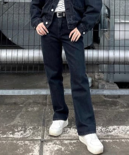 THE STANDARD（ザスタンダード）の「WEGO/デニムフレアパンツ（デニムパンツ・メンズ・ブラック/インディゴブルー/ライトインディゴブルー/ホワイト・SMALL/MEDIUM/LARGE）」の15枚目の写真