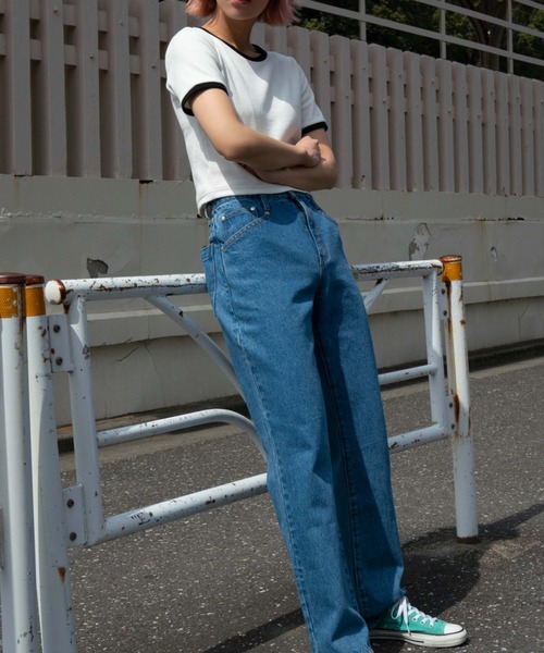 THE STANDARD（ザスタンダード）の「WEGO/デニムフレアパンツ（デニムパンツ・メンズ・ブラック/インディゴブルー/ライトインディゴブルー/ホワイト・SMALL/MEDIUM/LARGE）」の11枚目の写真