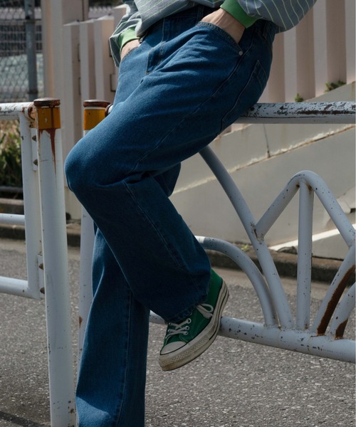 THE STANDARD（ザスタンダード）の「WEGO/デニムフレアパンツ（デニムパンツ・メンズ・ブラック/インディゴブルー/ライトインディゴブルー/ホワイト・SMALL/MEDIUM/LARGE）」の12枚目の写真