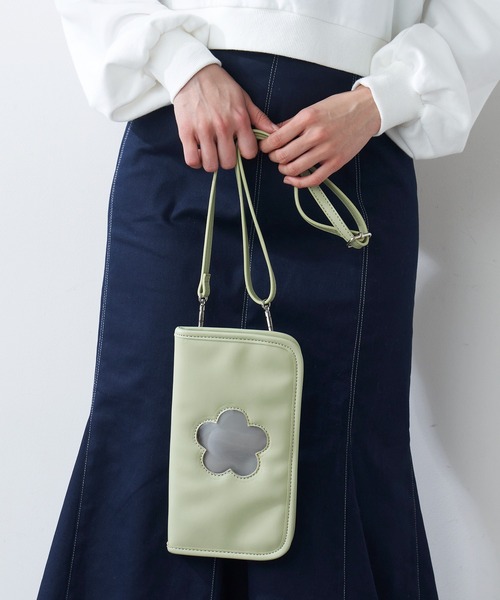 OLIVE des OLIVE（オリーブデオリーブ）の「マルチポーチ（ポーチ・レディース・レッド/サックスブルー/ピンク/イエロー/グリーン・FREE）」の9枚目の写真