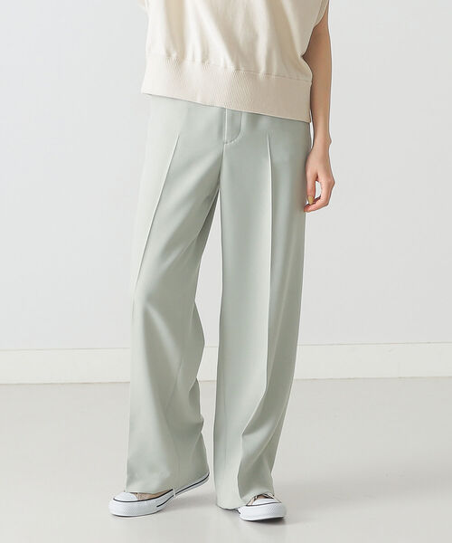 BEAMS LIGHTS（ビームスライツ）の「BEAMS LIGHTS / ソフトストレート パンツ（その他パンツ・レディース・ブラウン/オリーブ/イエロー系その他4・38/36）」の3枚目の写真