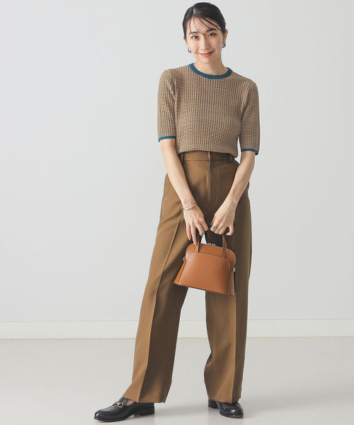 BEAMS LIGHTS（ビームスライツ）の「BEAMS LIGHTS / ソフトストレート パンツ（その他パンツ・レディース・ブラウン/オリーブ/イエロー系その他4・38/36）」の7枚目の写真