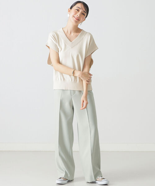 BEAMS LIGHTS（ビームスライツ）の「BEAMS LIGHTS / ソフトストレート パンツ（その他パンツ・レディース・ブラウン/オリーブ/イエロー系その他4・38/36）」の12枚目の写真