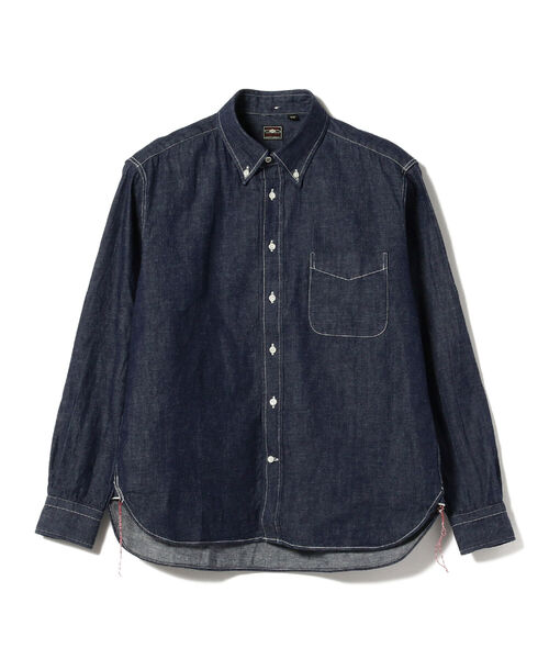 fennica（フェニカ）の「SUGAR CANE / 8.5oz. SELVEDGE DENIM BUTTON DOWN SHIRT デニムボタンダウンシャツ（シャツ/ブラウス・メンズ・ネイビー・LARGE/MEDIUM）」の7枚目の写真