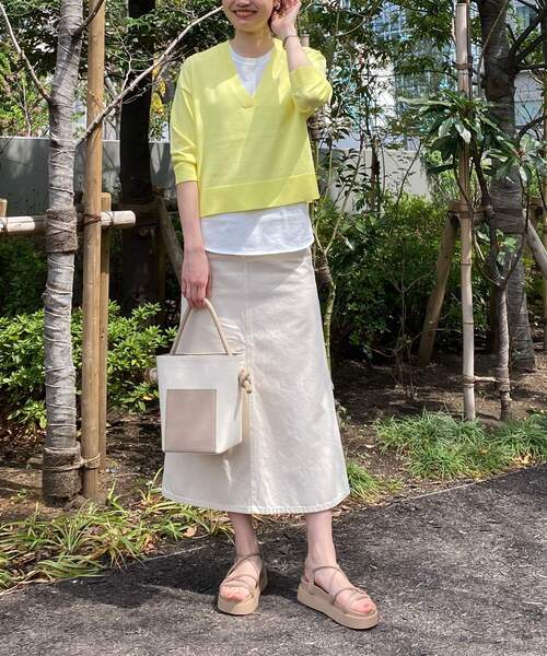 OPAQUE.CLIP（オペークドットクリップ）の「◆キャンバスコンビバケツトート【2WAY】（トートバッグ・レディース・ブラック/ライトベージュ・00）」の16枚目の写真