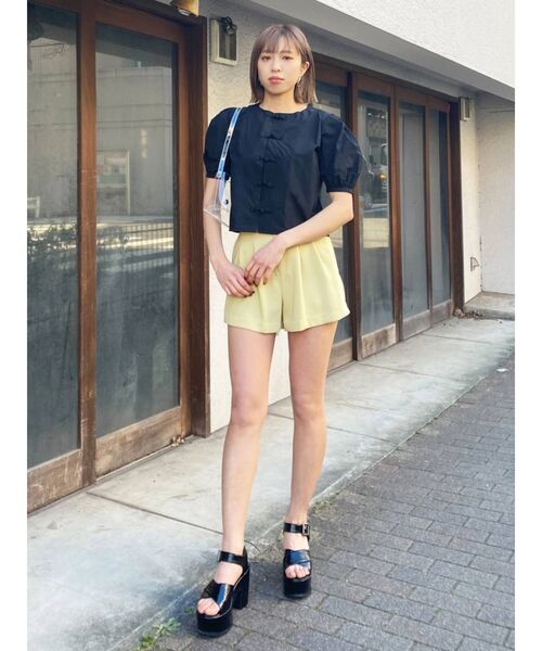 EMODA（エモダ）の「Wクロスバルキーサンダル（サンダル・レディース・ホワイト/ブラック・SMALL/MEDIUM/LARGE）」の9枚目の写真