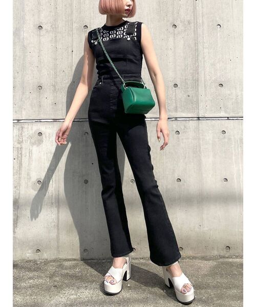 EMODA（エモダ）の「Wクロスバルキーサンダル（サンダル・レディース・ホワイト/ブラック・SMALL/MEDIUM/LARGE）」の10枚目の写真