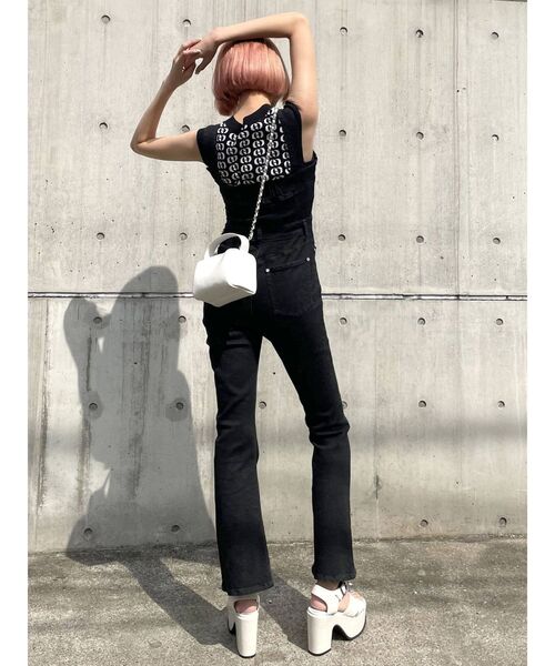 EMODA（エモダ）の「Wクロスバルキーサンダル（サンダル・レディース・ホワイト/ブラック・SMALL/MEDIUM/LARGE）」の11枚目の写真