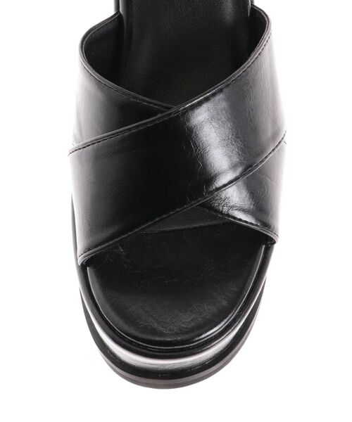 EMODA（エモダ）の「Wクロスバルキーサンダル（サンダル・レディース・ホワイト/ブラック・SMALL/MEDIUM/LARGE）」の21枚目の写真