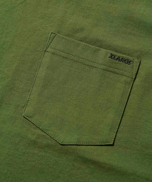 XLARGE（エクストララージ）の「JACQUARD RIB S/S POCKET TEE（Tシャツ/カットソー・メンズ・ネイビー/ブラック/オリーブ・S/M/XL/L）」の9枚目の写真