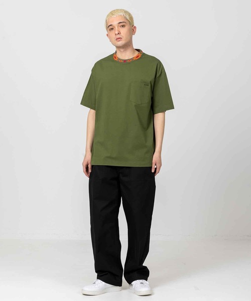 XLARGE（エクストララージ）の「JACQUARD RIB S/S POCKET TEE（Tシャツ/カットソー・メンズ・ネイビー/ブラック/オリーブ・S/M/XL/L）」の13枚目の写真