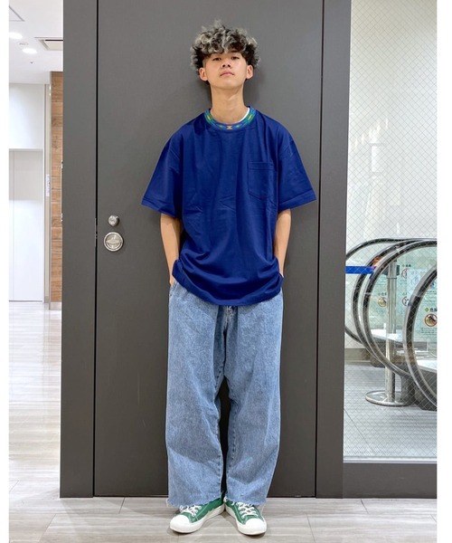 XLARGE（エクストララージ）の「JACQUARD RIB S/S POCKET TEE（Tシャツ/カットソー・メンズ・ネイビー/ブラック/オリーブ・S/M/XL/L）」の16枚目の写真