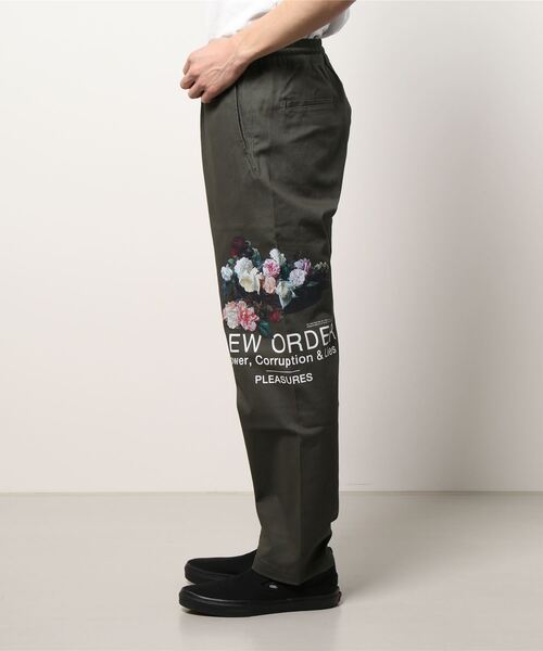 PLEASURES（プレジャー）の「PLEASURES×NewOrder/プレジャーズ×ニューオーダー/パワービーチパンツ/Power Beach Pants（その他パンツ・メンズ・ブラック/オリーブ・SMALL/MEDIUM）」の3枚目の写真