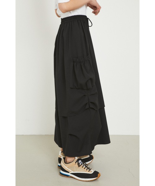 HeRIN.CYE(ヘリンドットサイ)の「Wide pants(カーゴパンツ・レディース・ホワイト/ブラック/カーキ・FREE)」の5枚目の写真