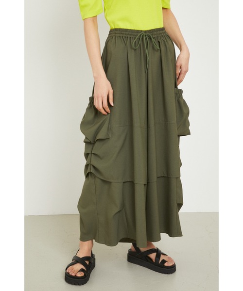HeRIN.CYE(ヘリンドットサイ)の「Wide pants(カーゴパンツ・レディース・ホワイト/ブラック/カーキ・FREE)」の10枚目の写真