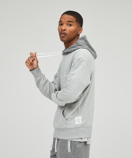 NEW BALANCE(ニューバランス)の「NB Essentials PURE BALANCE ドープダイスウェットフーディー(パーカー・メンズ・ライトブルー/グレー/ライトグリーン・XX-LARGE/SMALL/MEDIUM/LARGE/X-LARGE)」の6枚目の写真