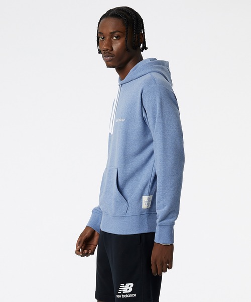 NEW BALANCE(ニューバランス)の「NB Essentials PURE BALANCE ドープダイスウェットフーディー(パーカー・メンズ・ライトブルー/グレー/ライトグリーン・XX-LARGE/SMALL/MEDIUM/LARGE/X-LARGE)」の8枚目の写真