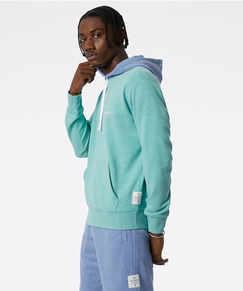 NEW BALANCE(ニューバランス)の「NB Essentials PURE BALANCE ドープダイスウェットフーディー(パーカー・メンズ・ライトブルー/グレー/ライトグリーン・XX-LARGE/SMALL/MEDIUM/LARGE/X-LARGE)」の10枚目の写真