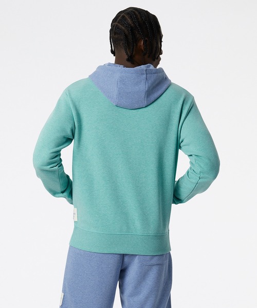 NEW BALANCE(ニューバランス)の「NB Essentials PURE BALANCE ドープダイスウェットフーディー(パーカー・メンズ・ライトブルー/グレー/ライトグリーン・XX-LARGE/SMALL/MEDIUM/LARGE/X-LARGE)」の11枚目の写真
