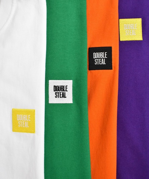 DOUBLE STEAL(ダブルスティール)の「Square Mini Box Heavy Tシャツ(Tシャツ/カットソー・メンズ・ホワイト/グリーン/オレンジ/パープル・LARGE/XX-LARGE/X-LARGE/MEDIUM)」の5枚目の写真