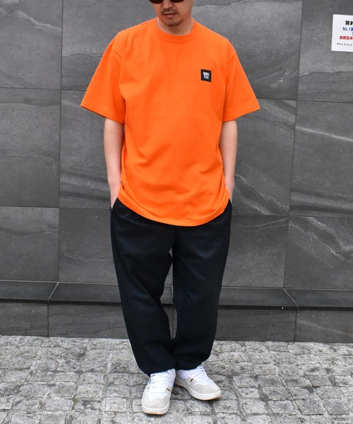 DOUBLE STEAL(ダブルスティール)の「Square Mini Box Heavy Tシャツ(Tシャツ/カットソー・メンズ・ホワイト/グリーン/オレンジ/パープル・LARGE/XX-LARGE/X-LARGE/MEDIUM)」の6枚目の写真