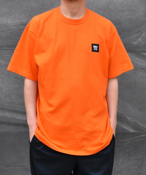 DOUBLE STEAL(ダブルスティール)の「Square Mini Box Heavy Tシャツ(Tシャツ/カットソー・メンズ・ホワイト/グリーン/オレンジ/パープル・LARGE/XX-LARGE/X-LARGE/MEDIUM)」の7枚目の写真