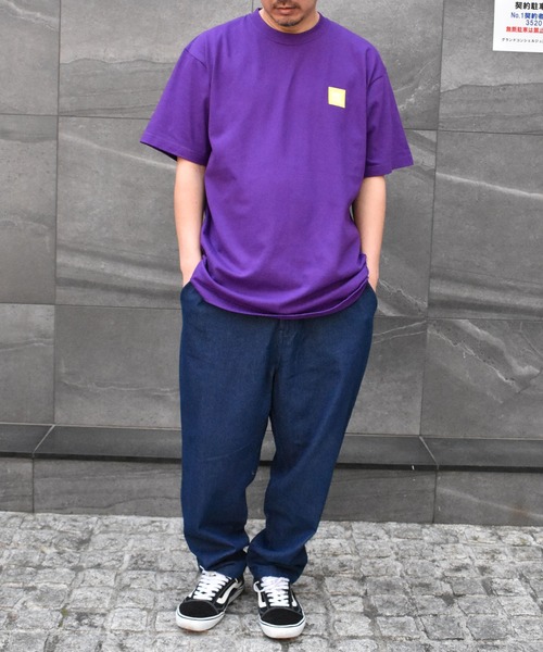 DOUBLE STEAL(ダブルスティール)の「Square Mini Box Heavy Tシャツ(Tシャツ/カットソー・メンズ・ホワイト/グリーン/オレンジ/パープル・LARGE/XX-LARGE/X-LARGE/MEDIUM)」の12枚目の写真