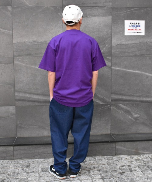 DOUBLE STEAL(ダブルスティール)の「Square Mini Box Heavy Tシャツ(Tシャツ/カットソー・メンズ・ホワイト/グリーン/オレンジ/パープル・LARGE/XX-LARGE/X-LARGE/MEDIUM)」の14枚目の写真