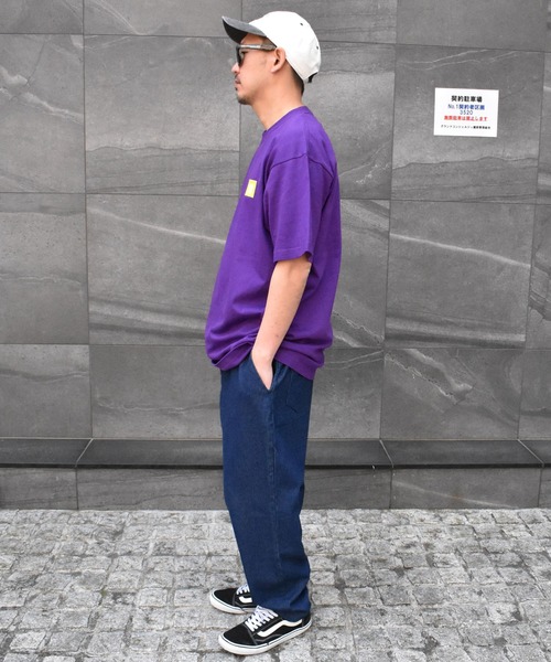 DOUBLE STEAL(ダブルスティール)の「Square Mini Box Heavy Tシャツ(Tシャツ/カットソー・メンズ・ホワイト/グリーン/オレンジ/パープル・LARGE/XX-LARGE/X-LARGE/MEDIUM)」の15枚目の写真