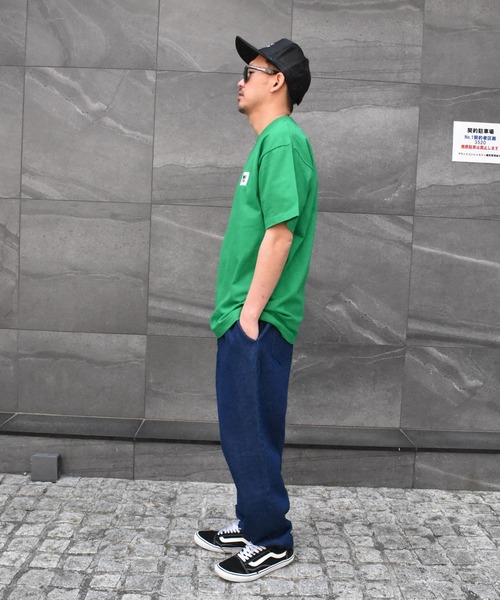 DOUBLE STEAL(ダブルスティール)の「Square Mini Box Heavy Tシャツ(Tシャツ/カットソー・メンズ・ホワイト/グリーン/オレンジ/パープル・LARGE/XX-LARGE/X-LARGE/MEDIUM)」の19枚目の写真