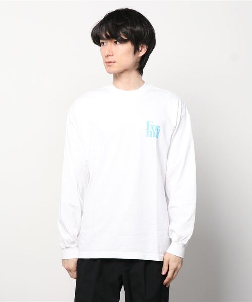 .efiLevol（エフィレボル）の「Formal L/S Tee（Tシャツ/カットソー・メンズ・ホワイト/ブラック/グリーン・2）」の2枚目の写真