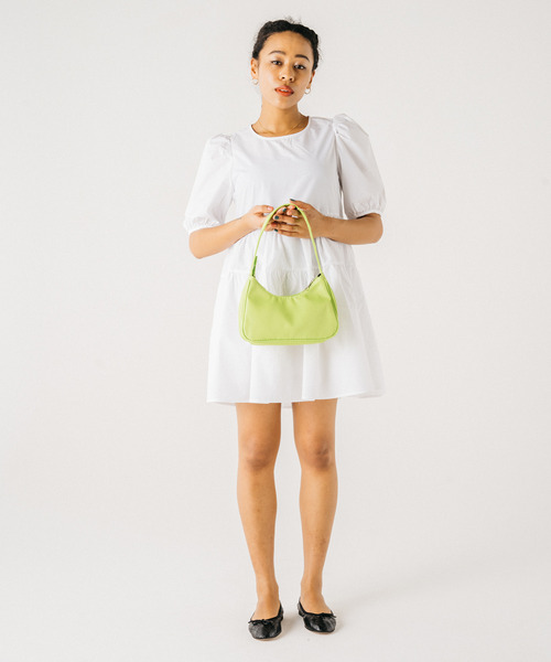 GIMME GIMME(ギミーギミー)の「【GIMME GIMME】Nylon mini shoulder bag gima22s001(ハンドバッグ・レディース・ライトグリーン/パープル/ブラック・FREE)」の11枚目の写真