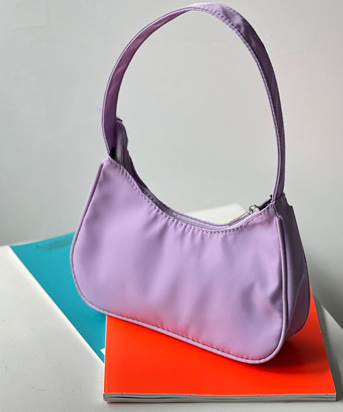 GIMME GIMME(ギミーギミー)の「【GIMME GIMME】Nylon mini shoulder bag gima22s001(ハンドバッグ・レディース・ライトグリーン/パープル/ブラック・FREE)」の18枚目の写真