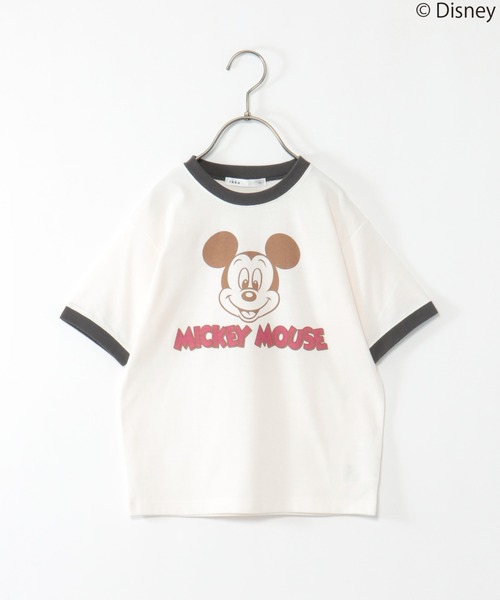 Disney(ディズニー)の「【キッズ】 Disney ディズニー ミッキーマウス/前後プリントリンガーTシャツ(100~150cm)(Tシャツ/カットソー・キッズ・ブラウン系その他/オフホワイト・120/130/140/150/100/110)」の4枚目の写真