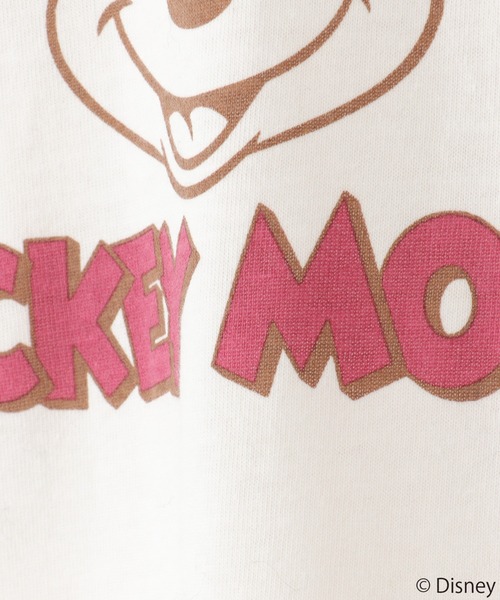 Disney(ディズニー)の「【キッズ】 Disney ディズニー ミッキーマウス/前後プリントリンガーTシャツ(100~150cm)(Tシャツ/カットソー・キッズ・ブラウン系その他/オフホワイト・120/130/140/150/100/110)」の9枚目の写真
