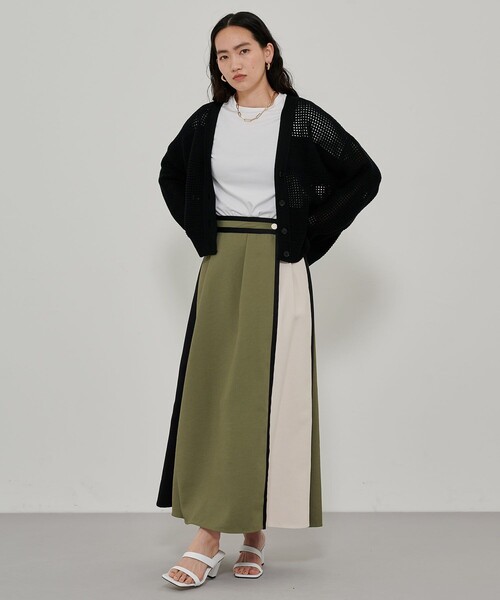 CITY TOKYO（シティトウキョウ）の「メッシュコントラストカーディガン（カーディガン/ボレロ・レディース・ブラック/ブルー/オレンジ・FREE）」の22枚目の写真