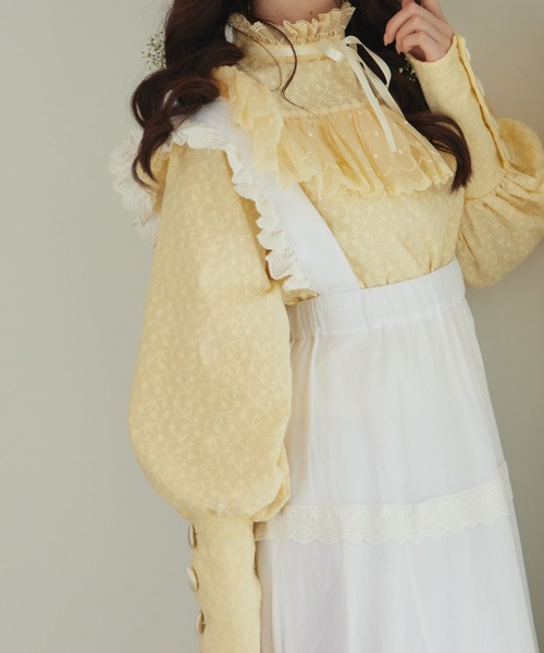 Swankiss（スワンキス）の「HN furifuri cotton LS/K（スカート・レディース・ホワイト/ピンク/ブラック・FREE）」の4枚目の写真