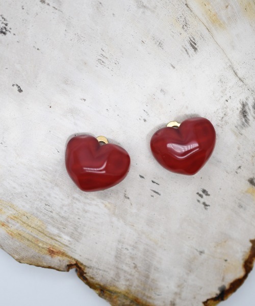 Fun & Daily（ファンアンドデイリー）の「F&D : ウォーターハートイヤリング（イヤリング・レディース・ピンク/イエロー/ブルー/レッド/ライトブルー/パープル・FREE）」の6枚目の写真