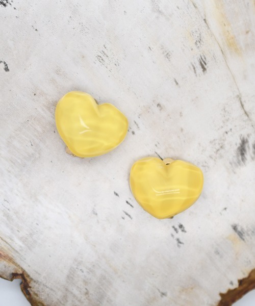 Fun & Daily（ファンアンドデイリー）の「F&D : ウォーターハートイヤリング（イヤリング・レディース・ピンク/イエロー/ブルー/レッド/ライトブルー/パープル・FREE）」の4枚目の写真