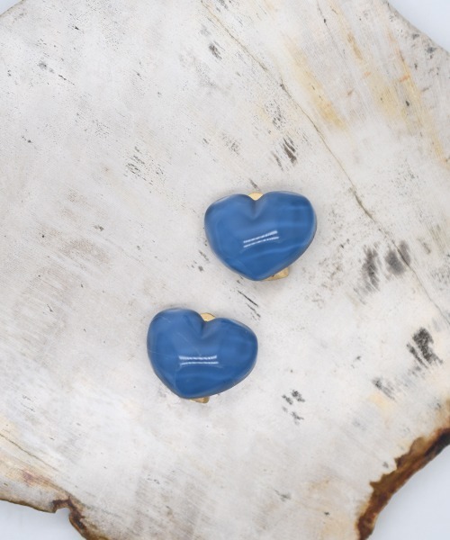 Fun & Daily（ファンアンドデイリー）の「F&D : ウォーターハートイヤリング（イヤリング・レディース・ピンク/イエロー/ブルー/レッド/ライトブルー/パープル・FREE）」の3枚目の写真