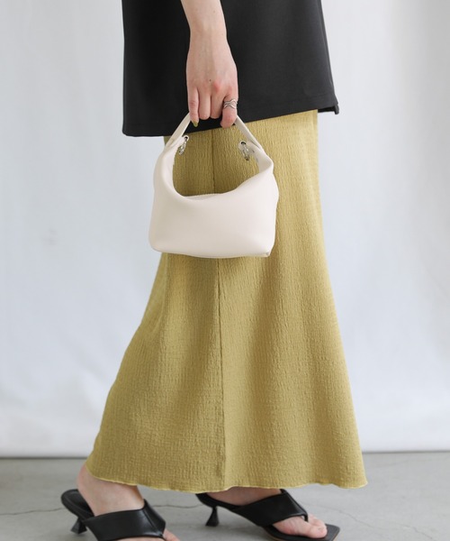 select MOCA(セレクトモカ)の「ワンハンドルミニバッグ(ハンドバッグ・レディース・ブラック/ベージュ/ホワイト・FREE)」の12枚目の写真