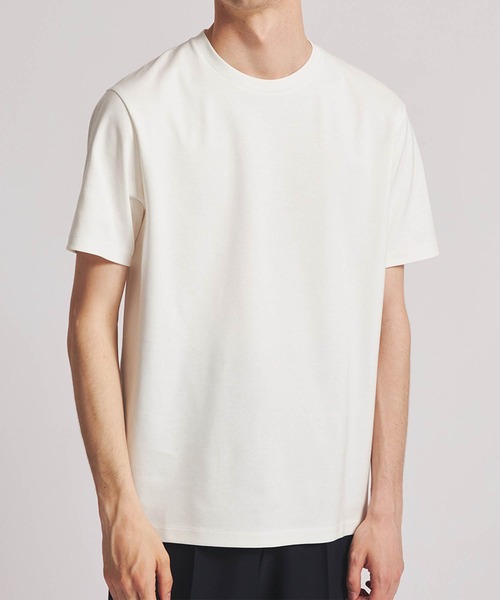 UNITED TOKYO(ユナイテッドトウキョウ)の「テクノラマ ベーシックTシャツ(Tシャツ/カットソー・メンズ・ホワイト/ブラック/ネイビー/グリーン/ブルー/グレー/ライトブルーグレー・1/2/4/3)」の2枚目の写真