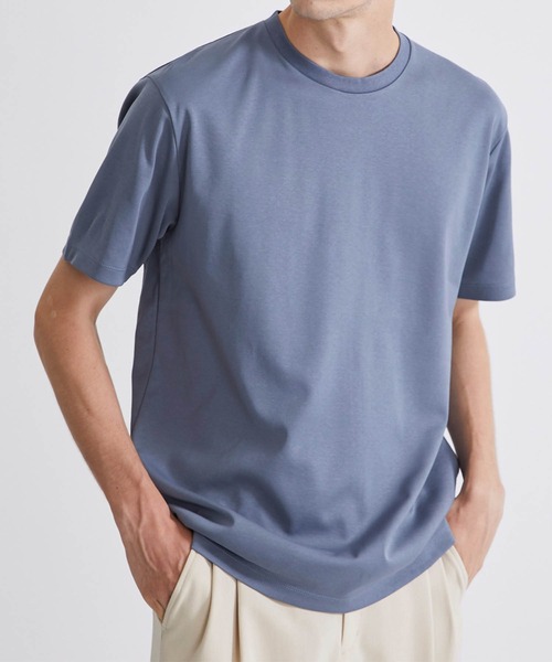 UNITED TOKYO(ユナイテッドトウキョウ)の「テクノラマ ベーシックTシャツ(Tシャツ/カットソー・メンズ・ホワイト/ブラック/ネイビー/グリーン/ブルー/グレー/ライトブルーグレー・1/2/4/3)」の5枚目の写真