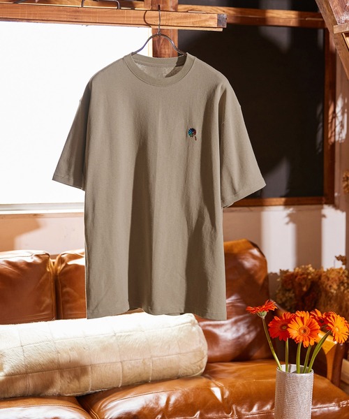 【セール】mt7843- Gerbera one point rainbow stitched Tee Tシャツ（Tシャツ/カットソー）｜UN-FILLED（アンフィルド）