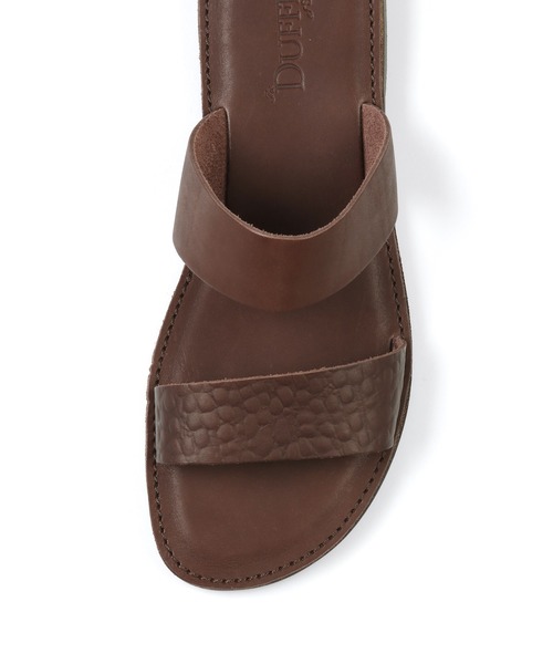 The DUFFER of ST.GEORGE（ザダファーオブセントジョージ）の「STRAP LEATHER SANDALS：メイドインジャパン 国産 ストラップレザーサンダル（サンダル・メンズ・ブラック/ダークブラウン/ベージュ・MEDIUM/LARGE）」の7枚目の写真