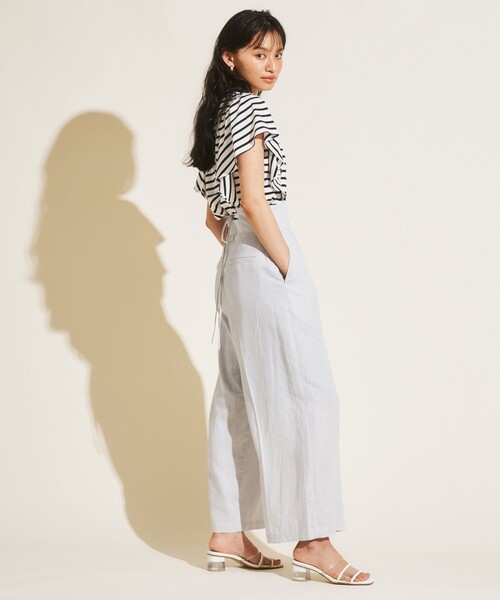 Feroux(フェルゥ)の「【洗える】リネンレーヨンサスペンダー パンツ(その他パンツ・レディース・ブラック系/ライトグレー系/カーキ系・1/2)」の20枚目の写真