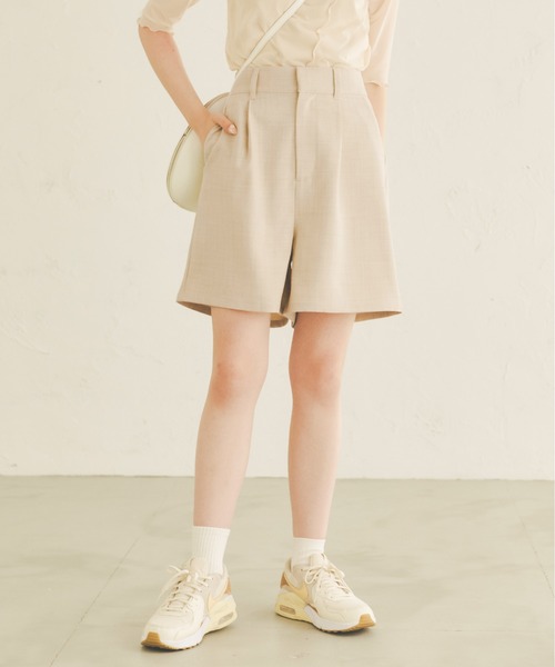 Ambre Neige（アンブルネージュ）の「リネンライクショートパンツ／【WEB/EC限定商品】（その他パンツ・レディース・ベージュ/アイボリー・FREE）」の7枚目の写真
