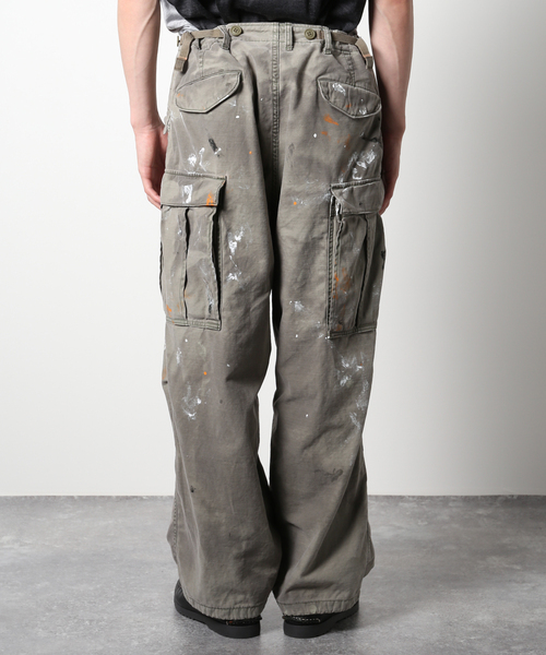 JOURNAL STANDARD J.S HOMESTEAD（ジャーナルスタンダードホームステッド）の「【j.s.homestead】HSM-51 BACK SATIN PAINT CARGO（カーゴパンツ・メンズ・カーキ・MEDIUM/LARGE）」の5枚目の写真