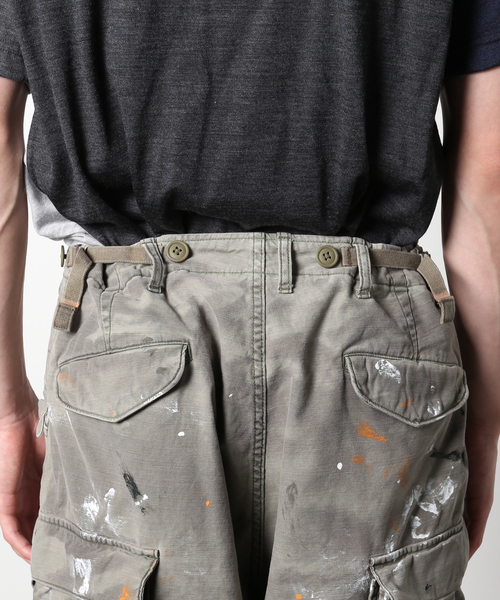 JOURNAL STANDARD J.S HOMESTEAD（ジャーナルスタンダードホームステッド）の「【j.s.homestead】HSM-51 BACK SATIN PAINT CARGO（カーゴパンツ・メンズ・カーキ・MEDIUM/LARGE）」の7枚目の写真